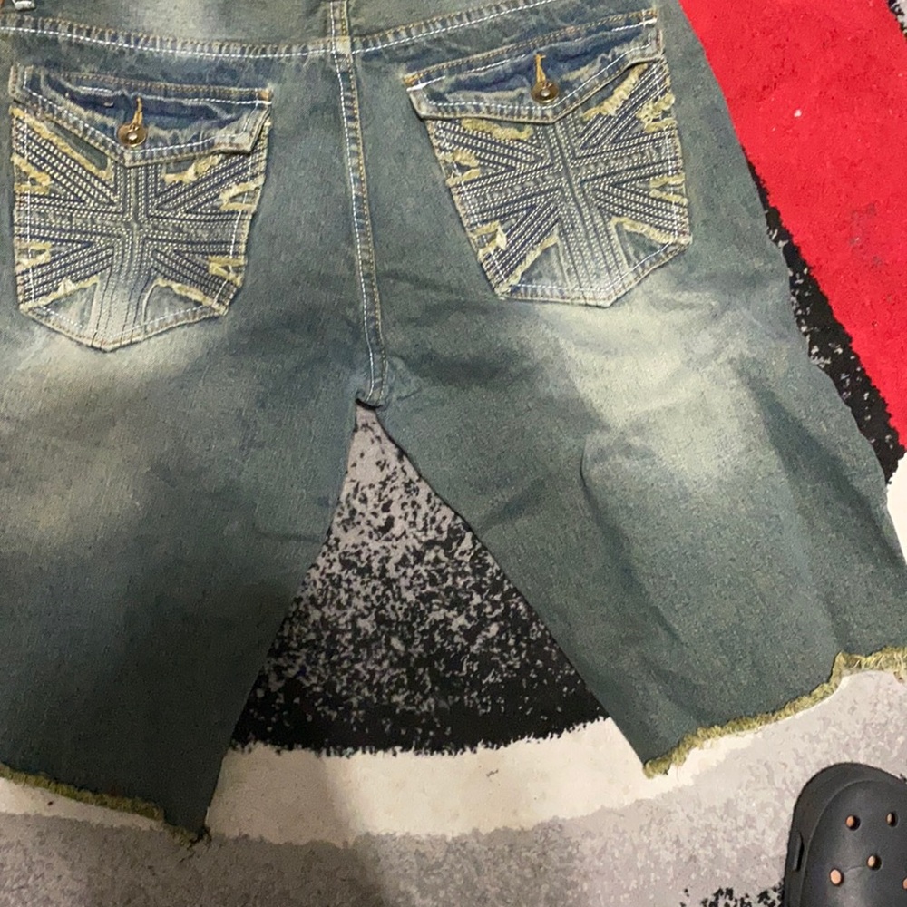 Men jean shorts